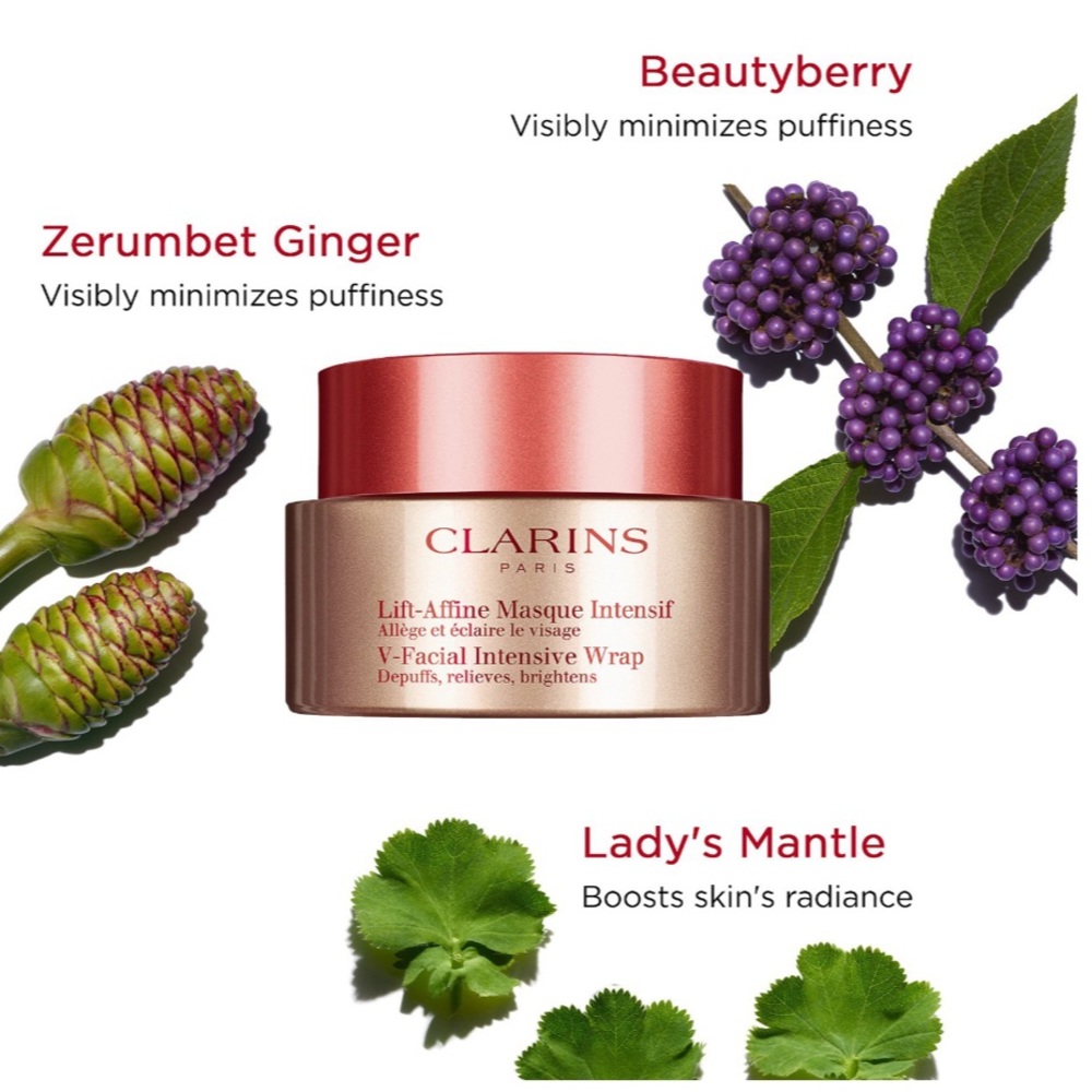 Clarins V-Facial Intensive Wrap De-Puffing Facial Mask - 2.5oz - 75ml - NIB - Picture 6 of 6